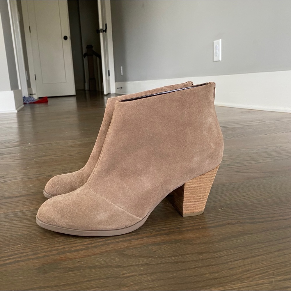 Sole Society Lacie ankle boots - tan suede, 11